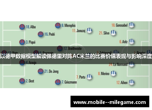 以德甲数据模型解读佩德里对阵AC米兰的比赛价值表现与影响深度 以德甲数据模型解读佩德里对阵AC米兰的比赛价值表现与影响深度